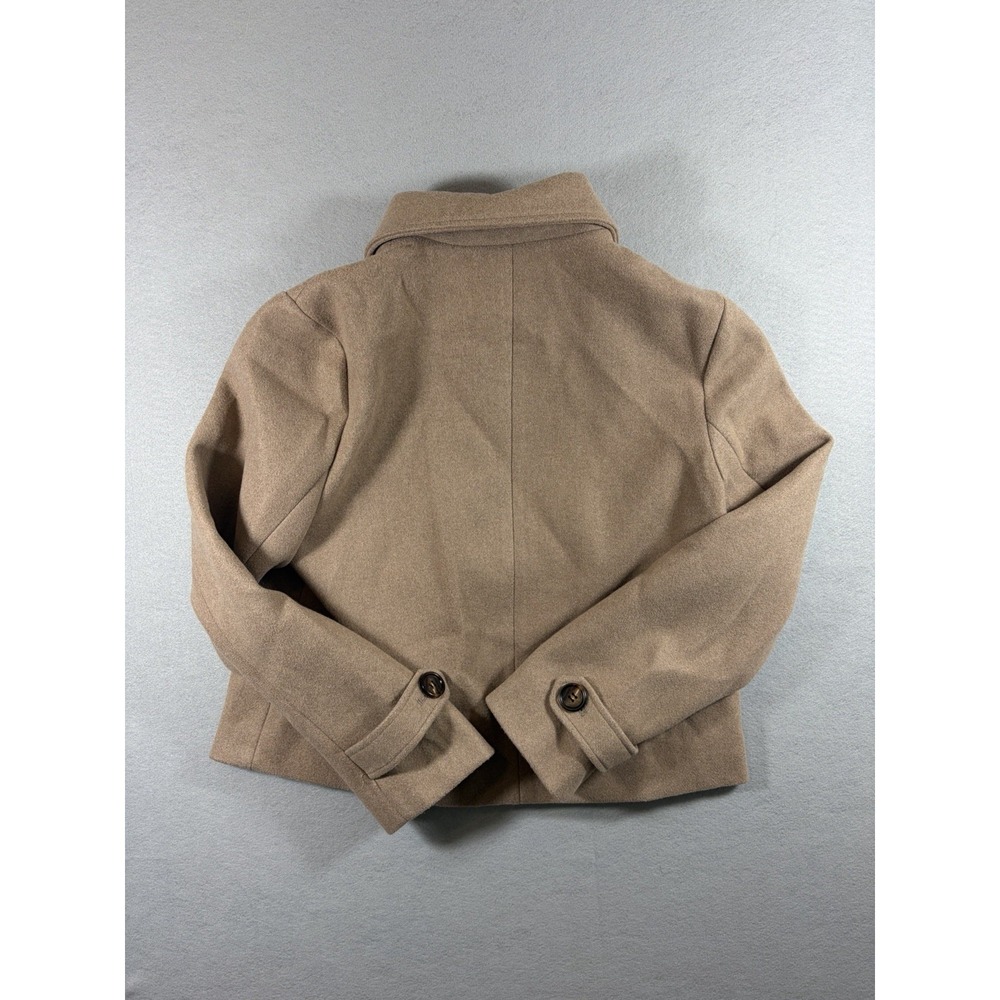 Allegra K Turn Down Collar single breastfed pea coat size Medium - Picture 6 of 8